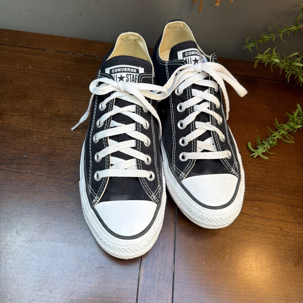 Converse Chuck Taylor All Star Ox Low Top Women's Shoes Black/White M 7 W 9